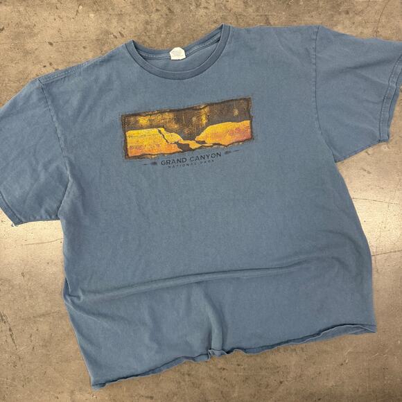 Vintage Y2k Grand Canyon Arizona Blue Mountain Outdoor Graphic Tee XL - Picture 1 of 5